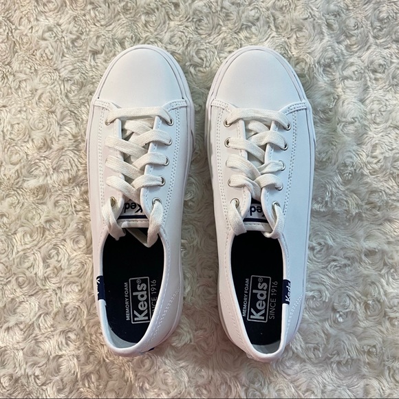 Keds Double Up Lea Leather Sneakers - Picture 7 of 9